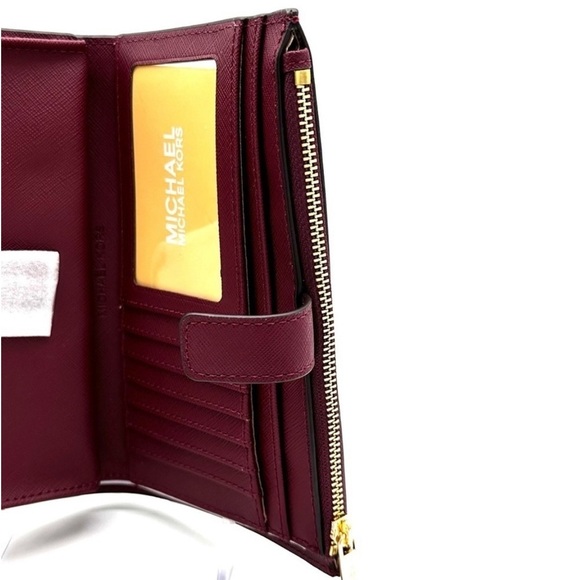 Michael Kors Large Double Zip Wallet Wristlet Dark
Cherry - Picture 8 of 9